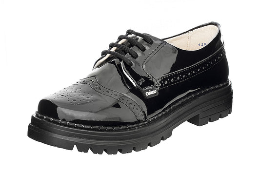 MOCAZIN BOSTONEANO NIÑA 1340105 CHAROL NEGRO 🔥-35%