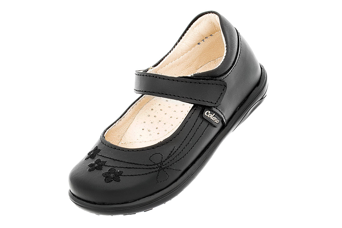 ESCOLAR NIÑA 344101 PIEL NEGRA
