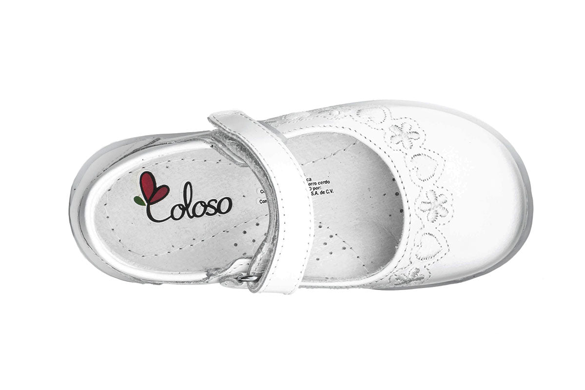 ZAPATO NIÑA 345007 PIEL BLANCA 🔥-25%