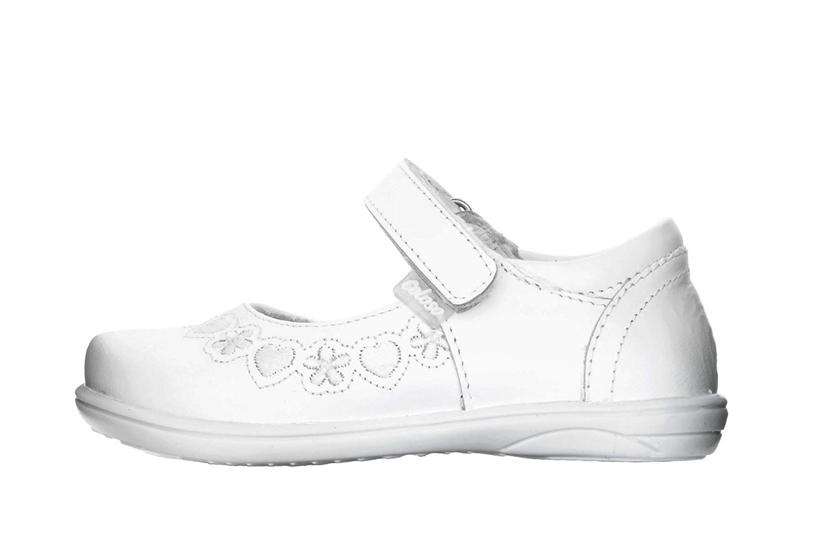 ZAPATO NIÑA 345007 PIEL BLANCA 🔥-25%