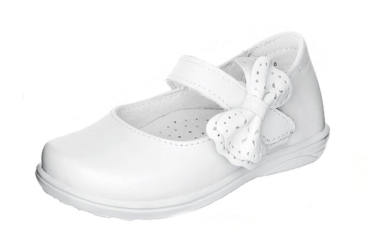 ZAPATO NIÑA 345901 PIEL BLANCA