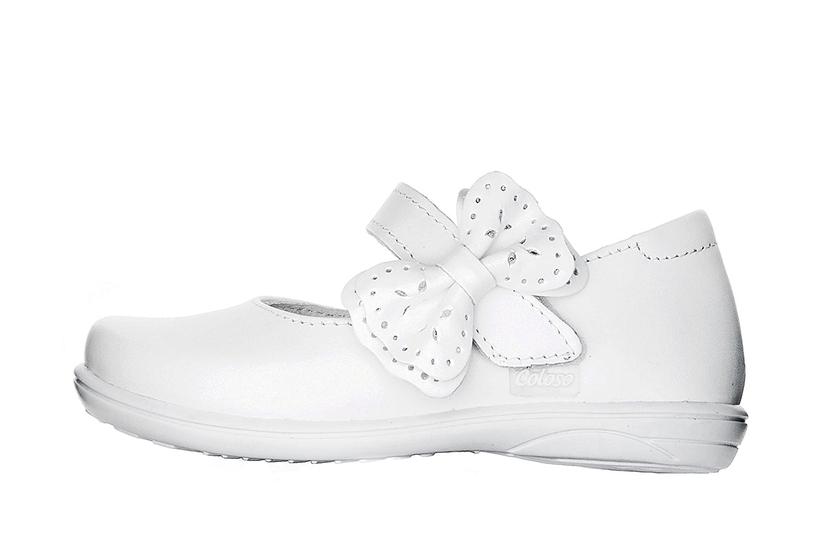 ZAPATO NIÑA 345901 PIEL BLANCA