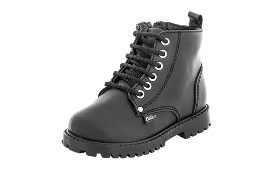 BOTA NIÑA 401102 PIEL NEGRA TUBO BAJO