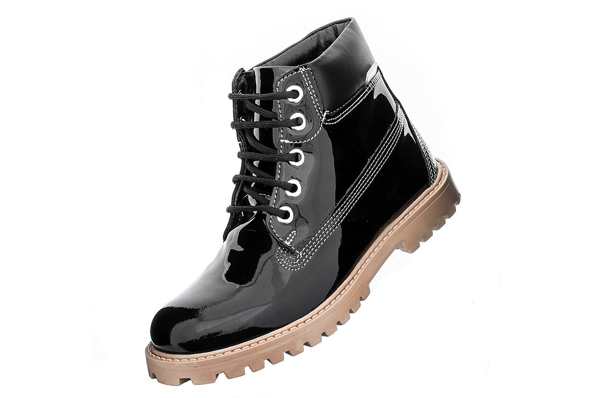 BOTA NIÑA 586004 CHAROL NEGRO TUBO BAJO 🔥-35%