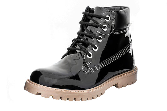 BOTA NIÑA 586004 CHAROL NEGRO TUBO BAJO 🔥-35%