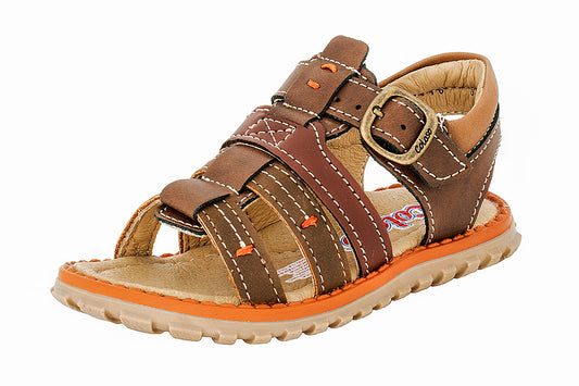 SANDALIA NIÑO 652001 PIEL CAFE