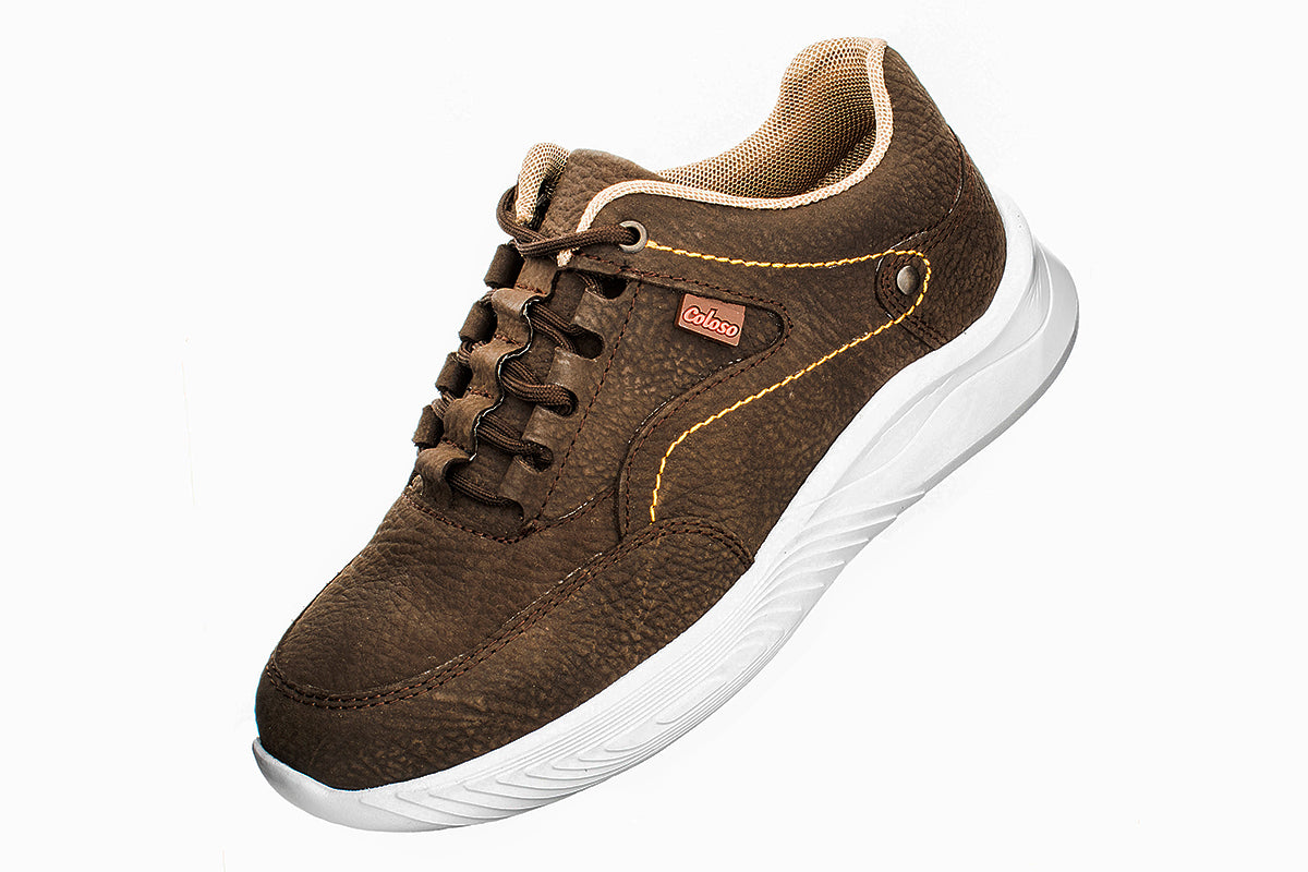 TENIS NIÑO 680002 PIEL CAFE CASUAL