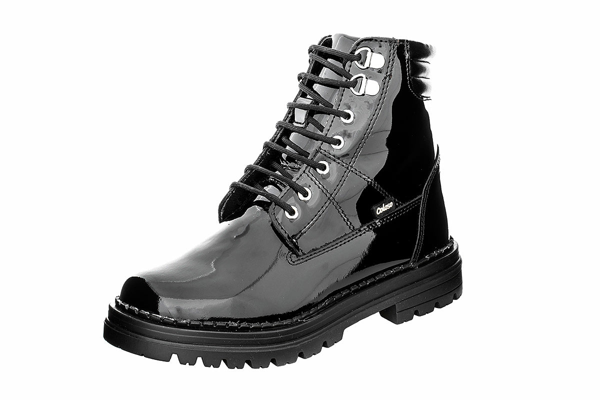 BOTA NIÑA 790401 CHAROL NEGRO TUBO BAJO 🔥-35%