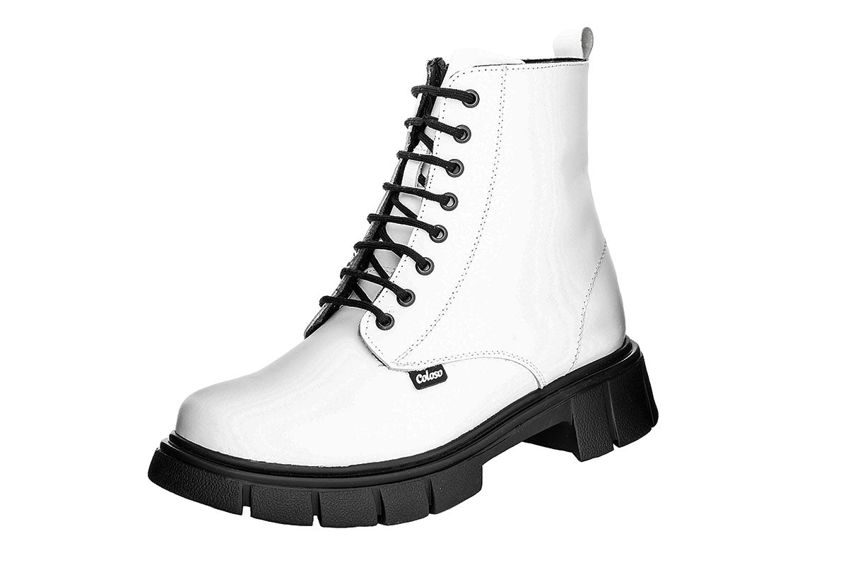 BOTA NIÑA 792501 PIEL BALNCA TUBO BAJO 🔥-25%