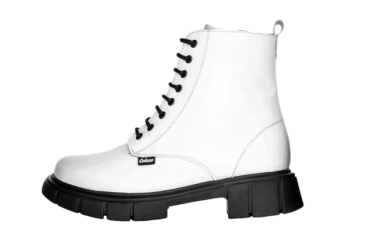 BOTA NIÑA 792501 PIEL BALNCA TUBO BAJO 🔥-25%