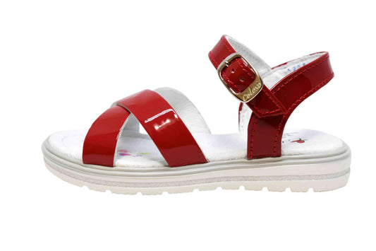 SANDALIA NIÑA 502403 CHAROL ROJO