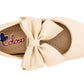 BALERINA PARA NIÑA 230201 TEXTIL BEIGE NACARADO