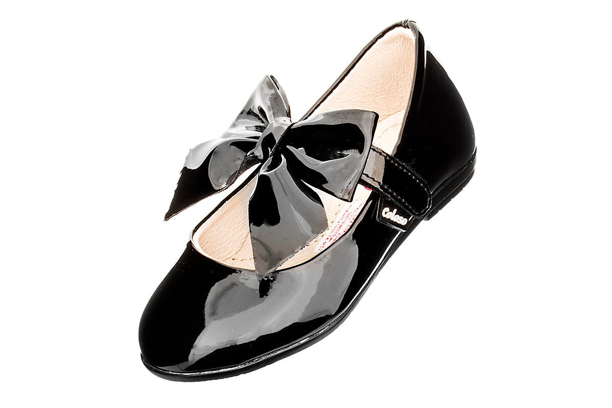 BALERINA PARA NIÑA 230709 CHAROL NEGRO