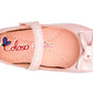 ZAPATO BALERINA PARA NIÑA 230301 NAPA METALICA ROSA