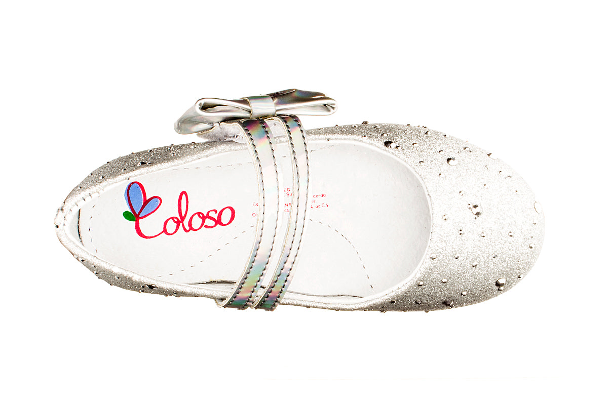 BALERINA PARA NIÑA 230702 SINTETICO PLATA