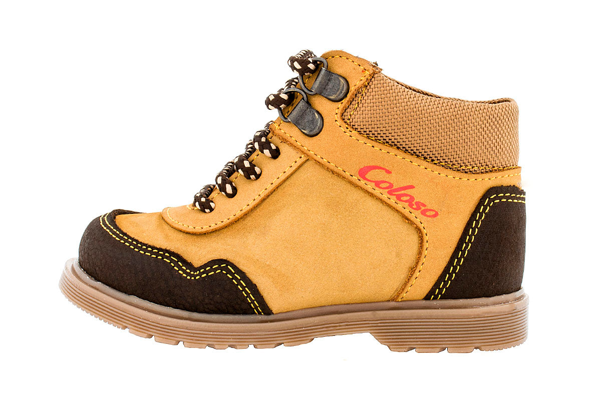 BOTA NIÑO 33001 GAMUZA MOSTAZA