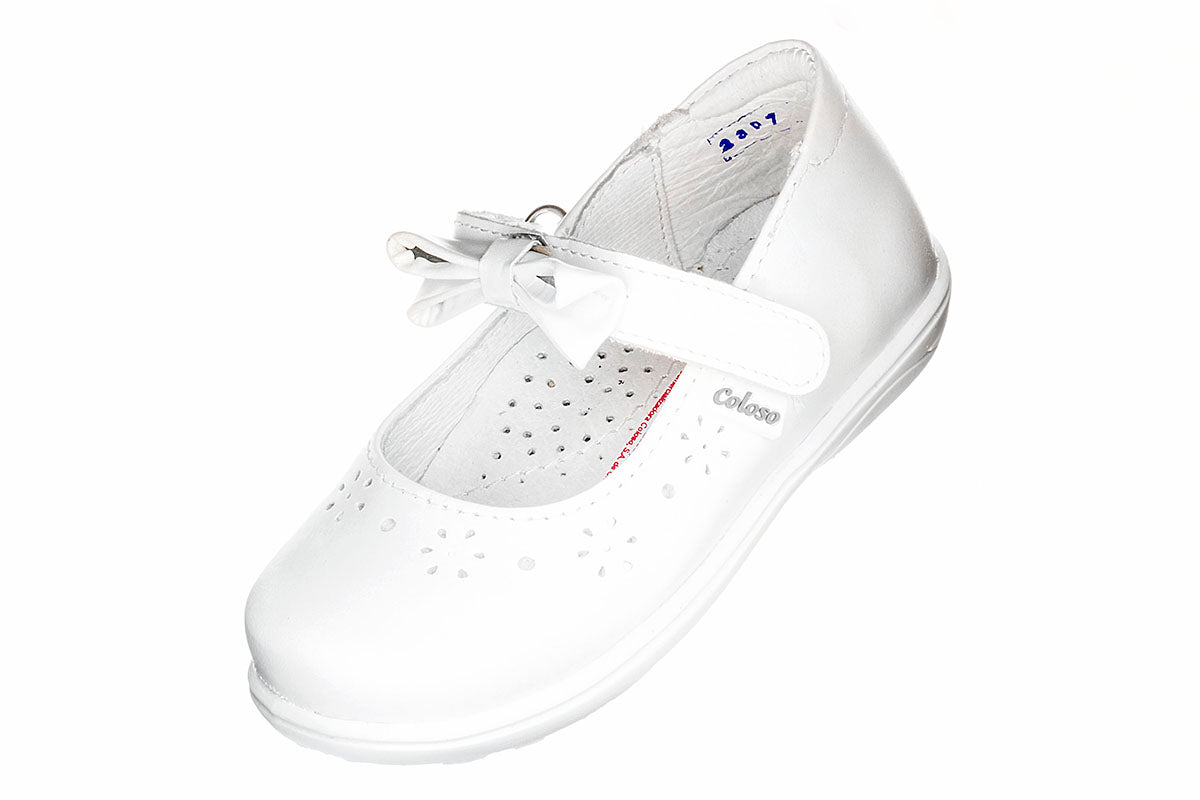 ZAPATO PARA NIÑA 344401 PIEL BLANCA