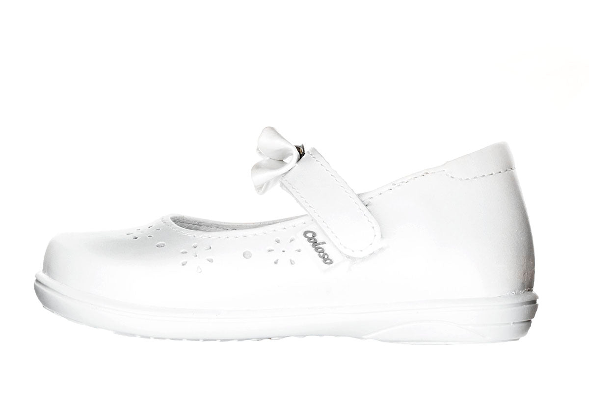 ZAPATO PARA NIÑA 344401 PIEL BLANCA