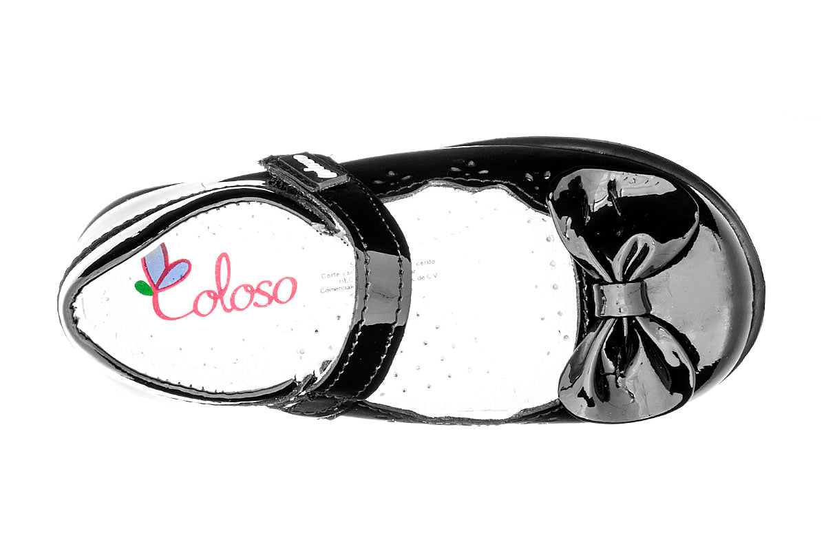 ZAPATO PARA NIÑA 344501 CHAROL NEGRO