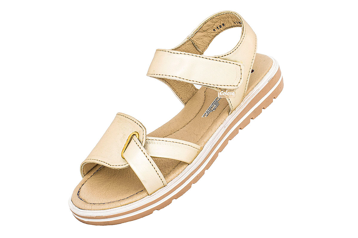 SANDALIA NIÑA 375502 PIEL ORO