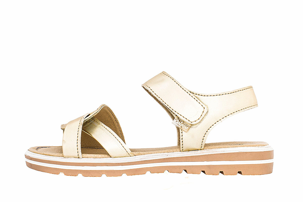 SANDALIA NIÑA 375502 PIEL ORO