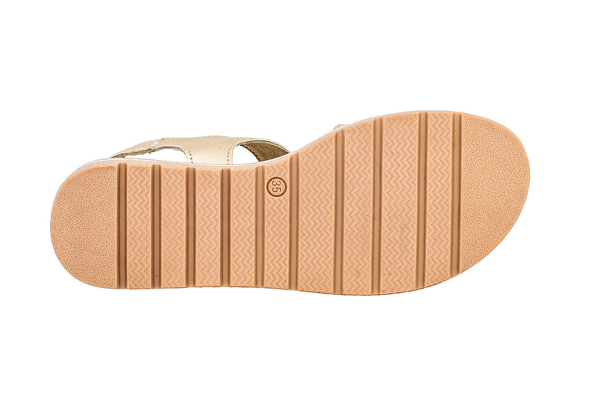 SANDALIA NIÑA 375502 PIEL ORO