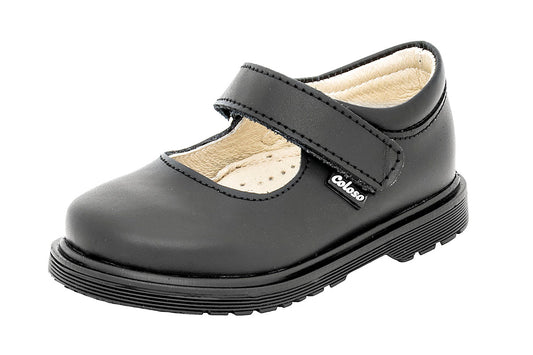 ESCOLAR PARA NIÑA 44501 PIEL NEGRA