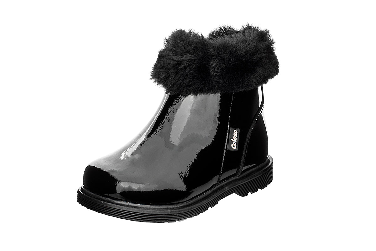 BOTA PARA NIÑA 975901 CHAROL NEGRO