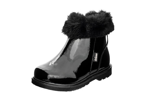 BOTA PARA NIÑA 975901 CHAROL NEGRO