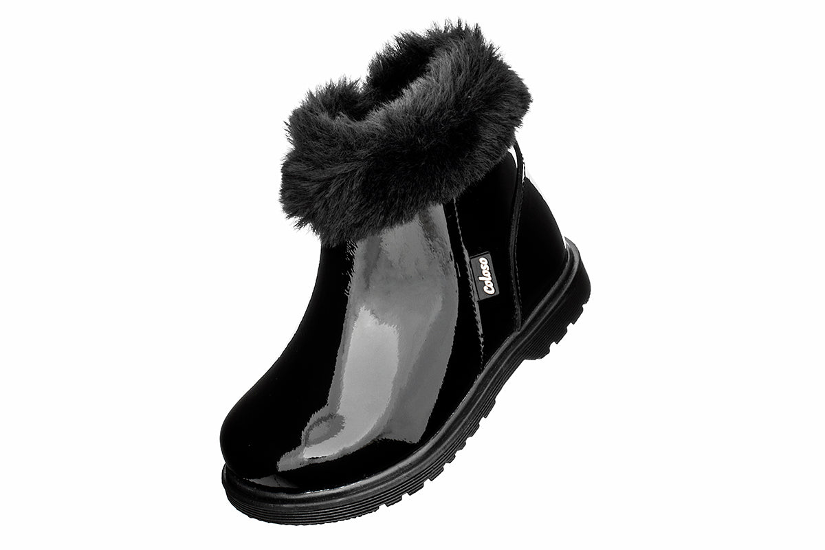 BOTA PARA NIÑA 975901 CHAROL NEGRO