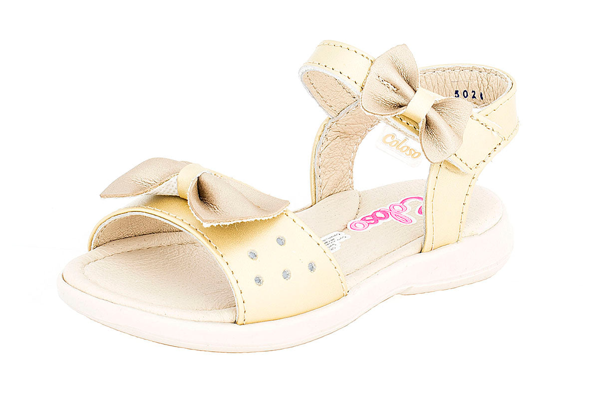 SANDALIA PARA NIÑA 502606 PIEL ORO