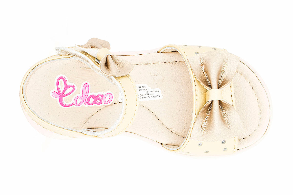 SANDALIA PARA NIÑA 502606 PIEL ORO
