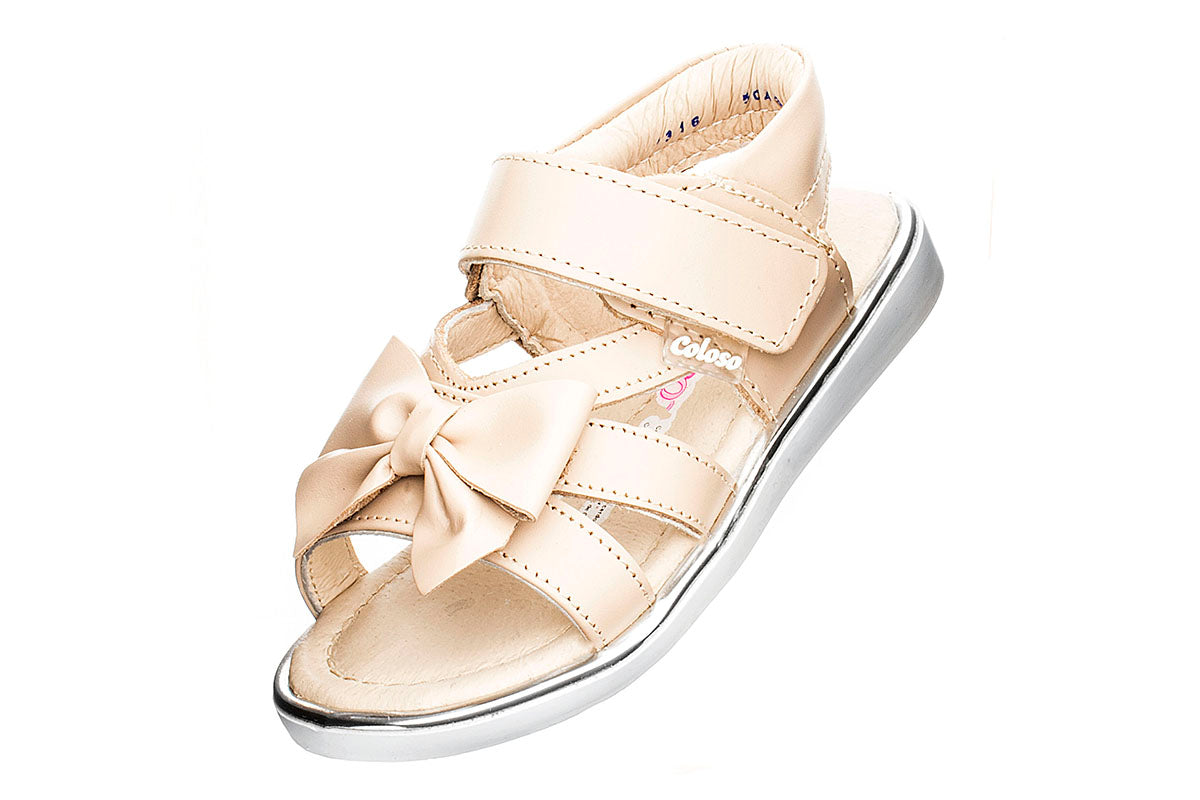 SANDALIA NIÑA 504302 PIEL BEIGE