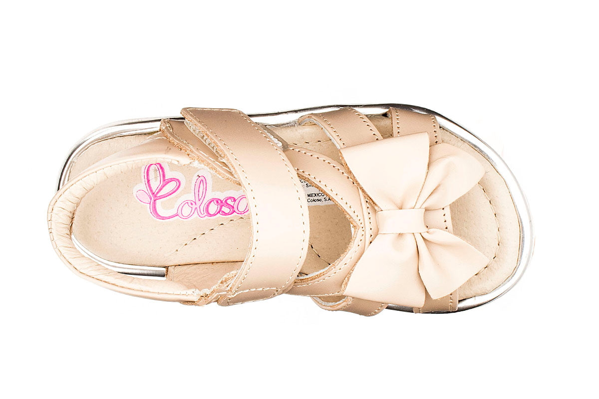 SANDALIA NIÑA 504302 PIEL BEIGE