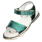 SANDALIA PARA NIÑA 505002 GLITTER VERDE