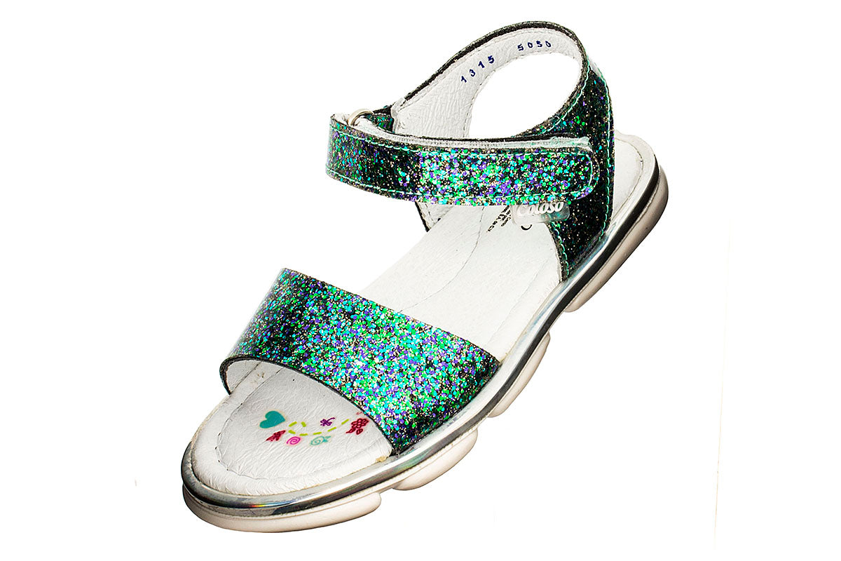 SANDALIA PARA NIÑA 505002 GLITTER VERDE