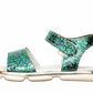 SANDALIA PARA NIÑA 505002 GLITTER VERDE