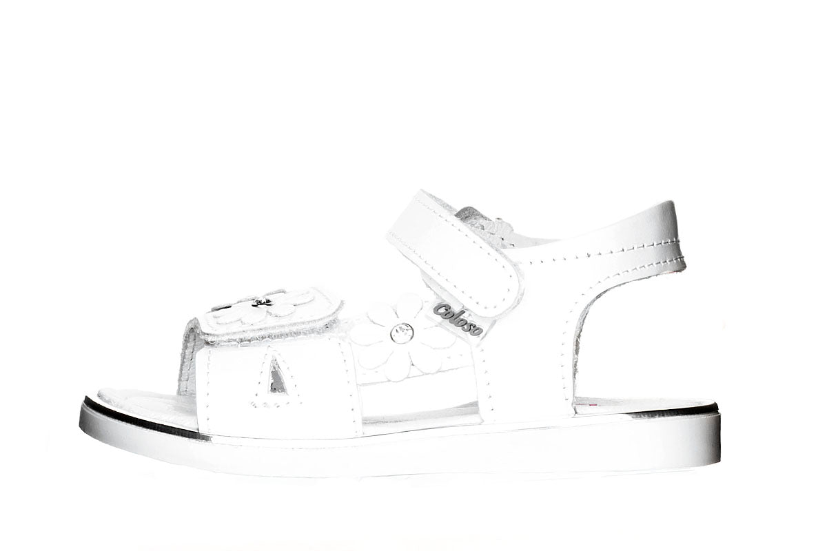 SANDALIA NIÑA 505801 PIEL BLANCA