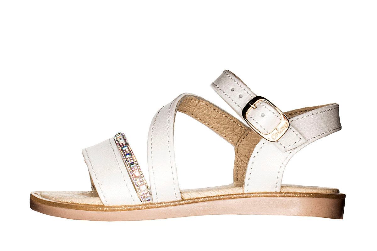 SANDALIA PARA NIÑA 506102 PIEL BLANCA