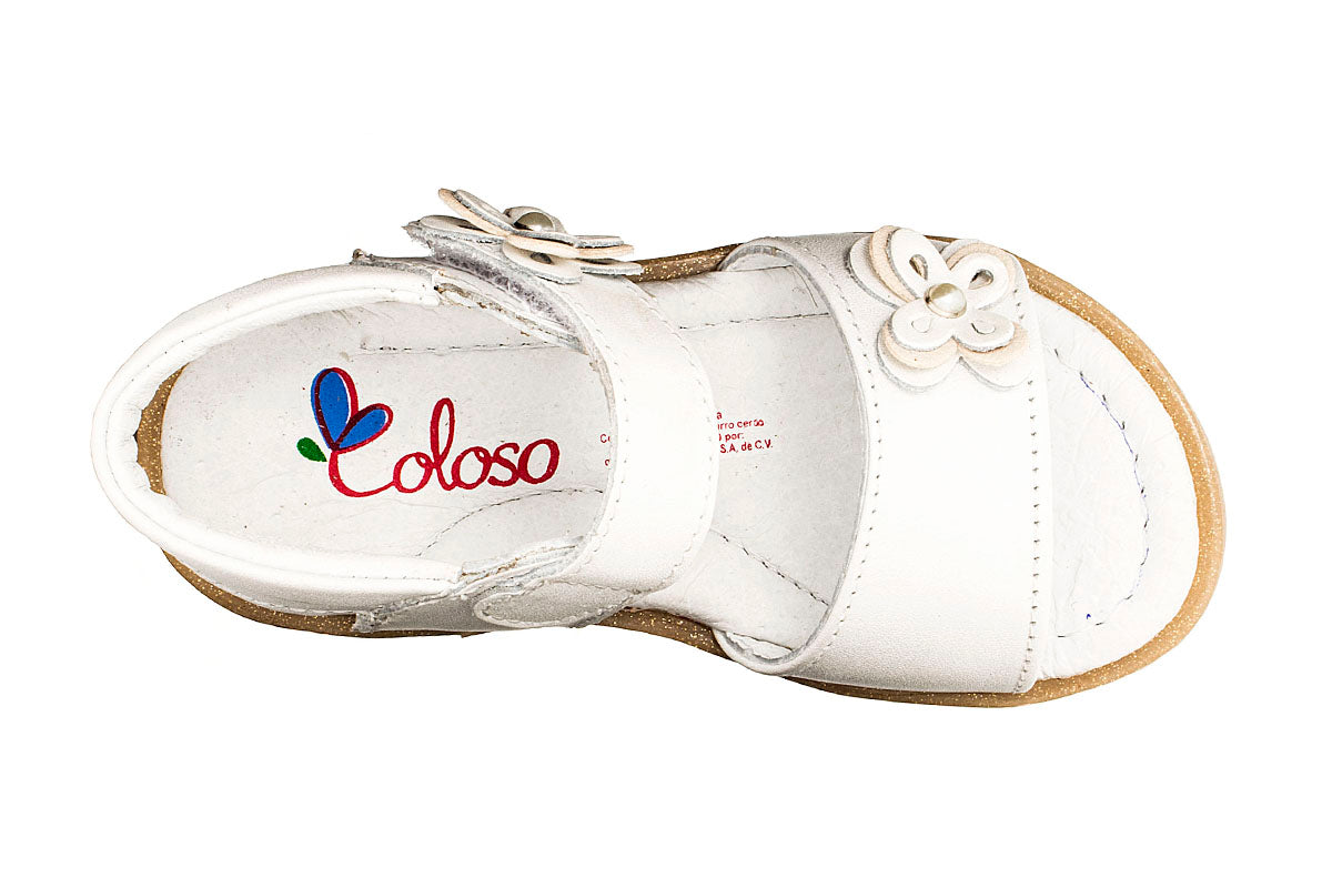 SANDALIA PARA NIÑA 506706 PIEL BLANCA