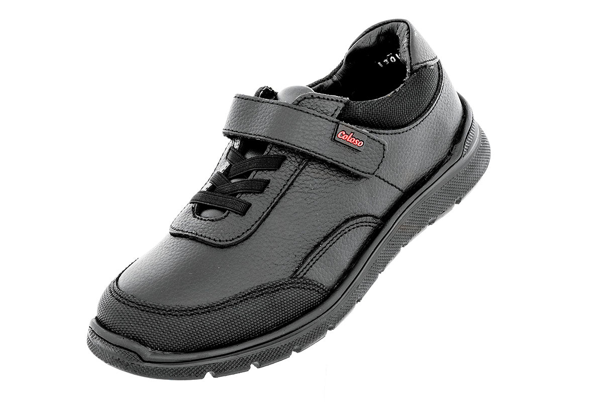 TENIS ESCOLAR UNISEX 583606 PIEL NEGRA