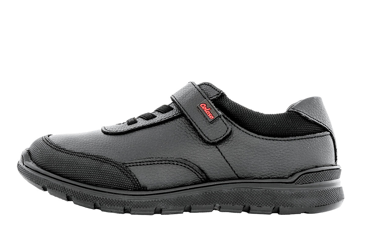 TENIS ESCOLAR UNISEX 583606 PIEL NEGRA