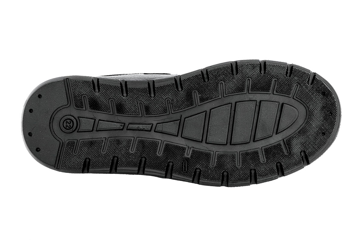TENIS ESCOLAR UNISEX 583606 PIEL NEGRA
