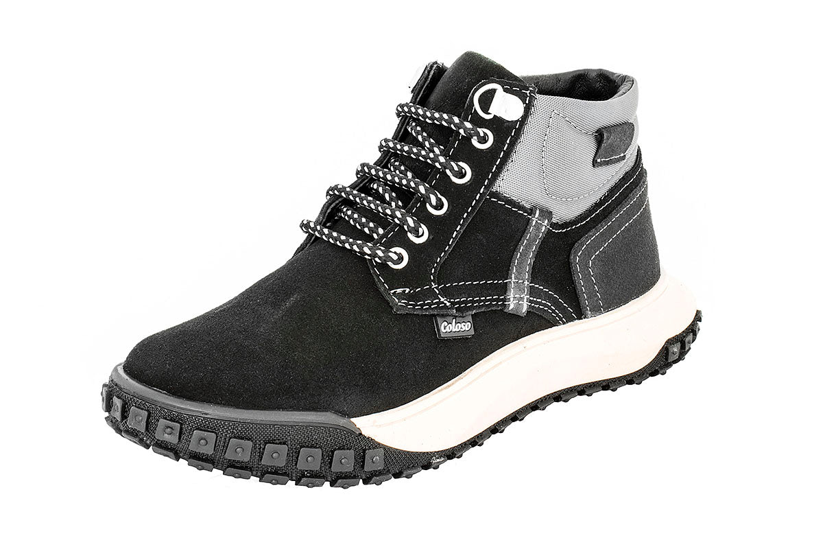 BOTA NIÑO GAMUZA 594105 NEGRA