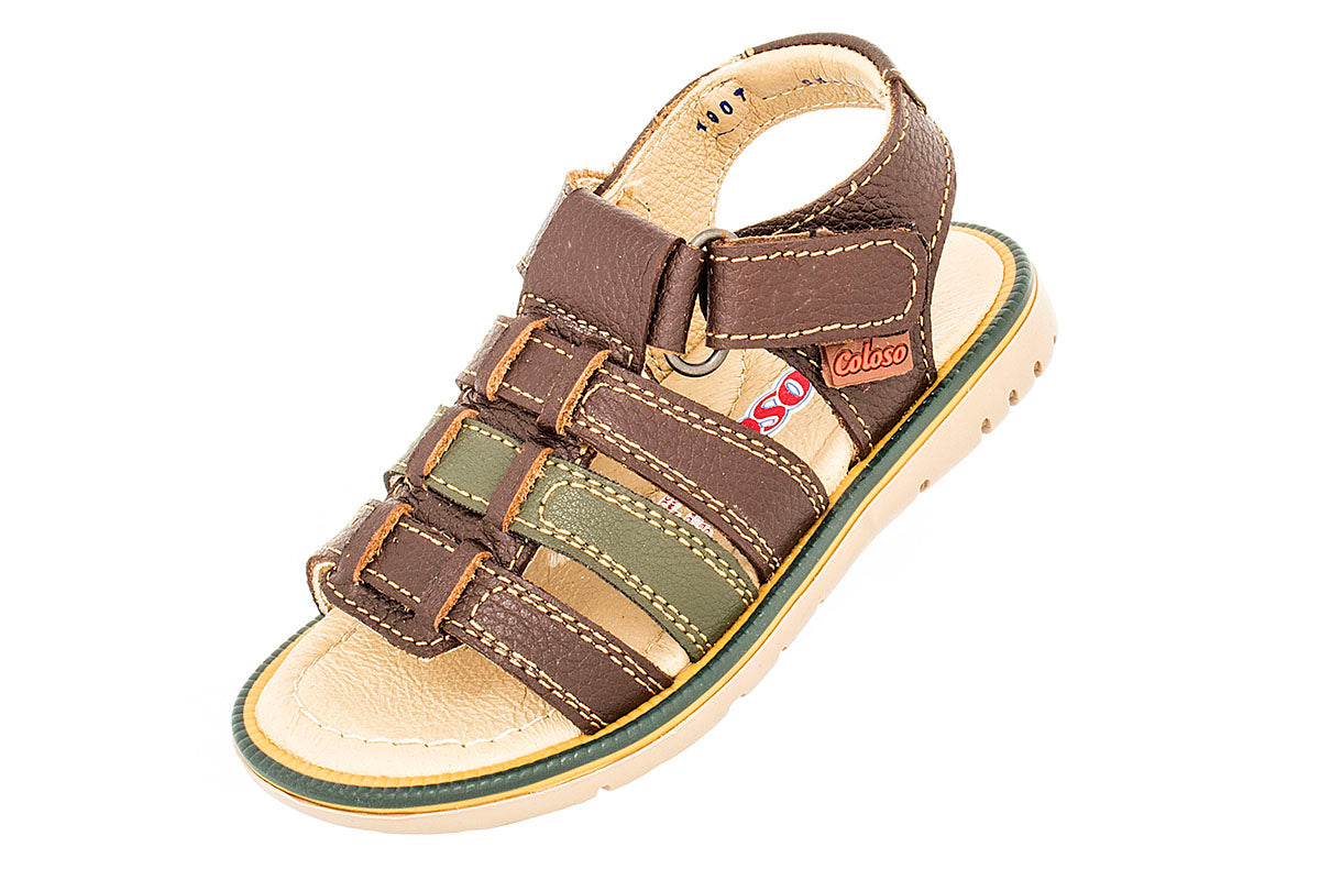 SANDALIA PARA NIÑO 653901 PIEL CAFE