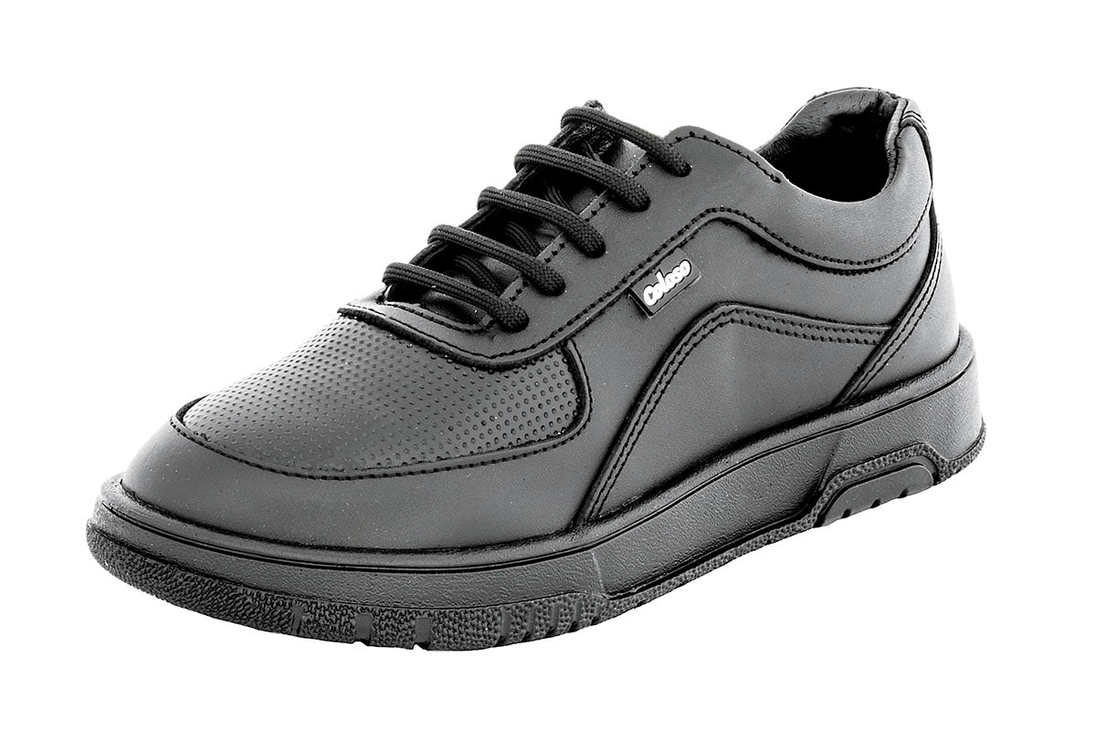 TENIS ESCOLAR UNISEX 679001 PIEL NEGRA