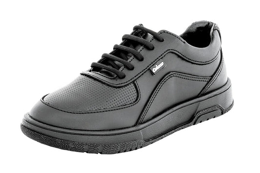 TENIS ESCOLAR UNISEX 679001 PIEL NEGRA