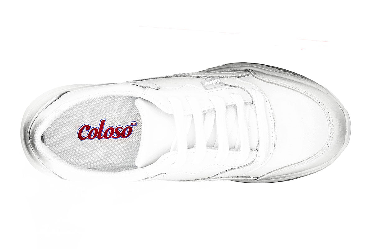 TENIS ESCOLAR 680201 PIEL BLANCA