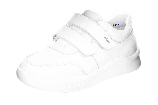 TENIS ESCOLAR PIEL BLANCA 680801 UNISEX