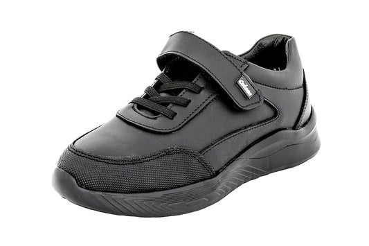 TENIS ESCOLAR PIEL NEGRA 680902 UNISEX